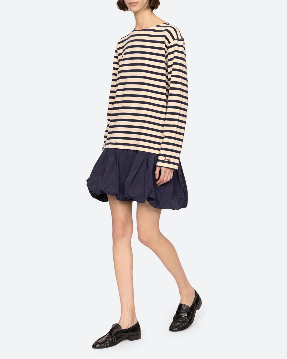 Sea - Athena Solid Combo T-shirt Dress