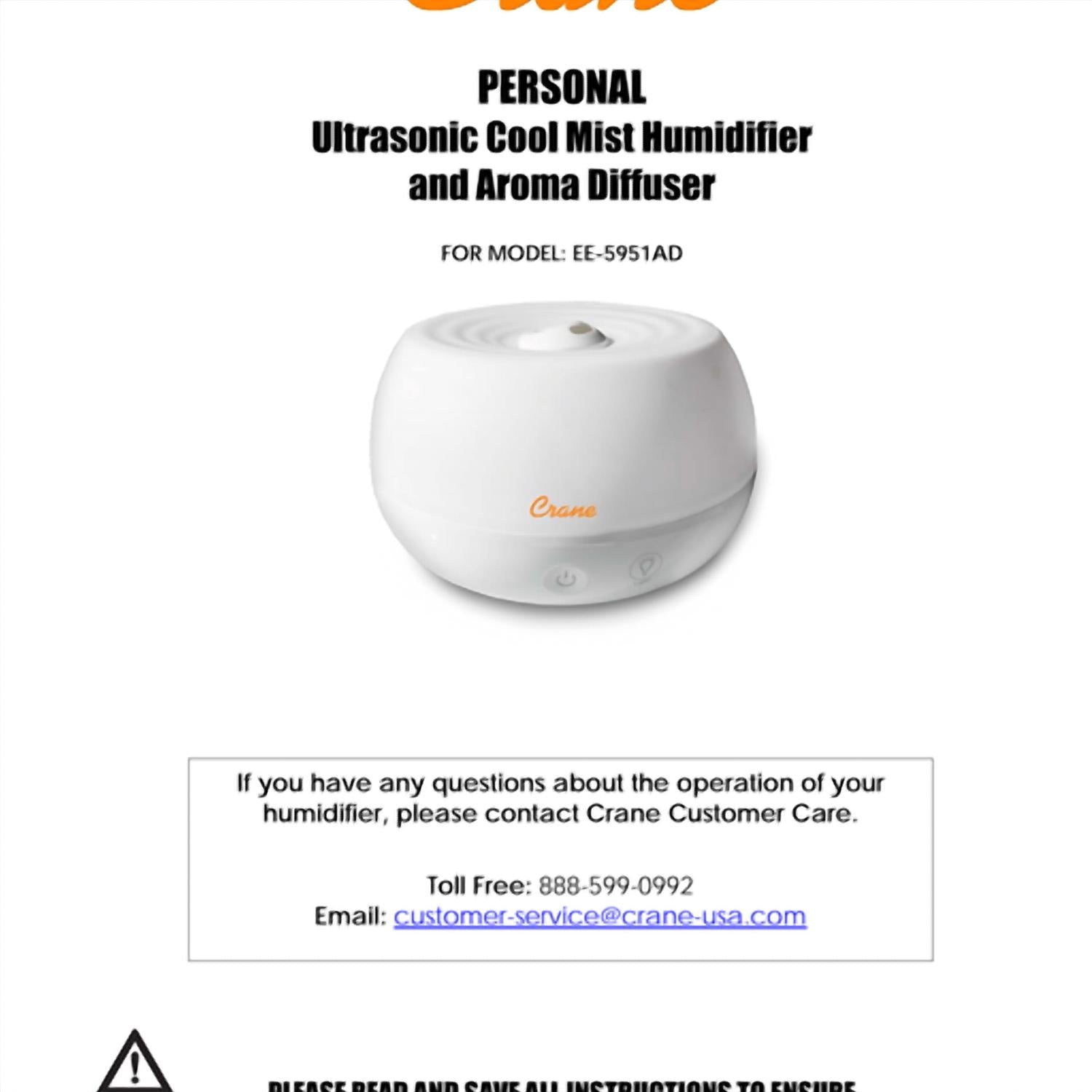 Crane Baby - 0.2 Gallon Personal Humidifier