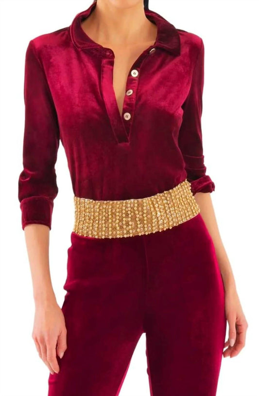 Gretchen Scott - Pop Over Silky Velvet Top