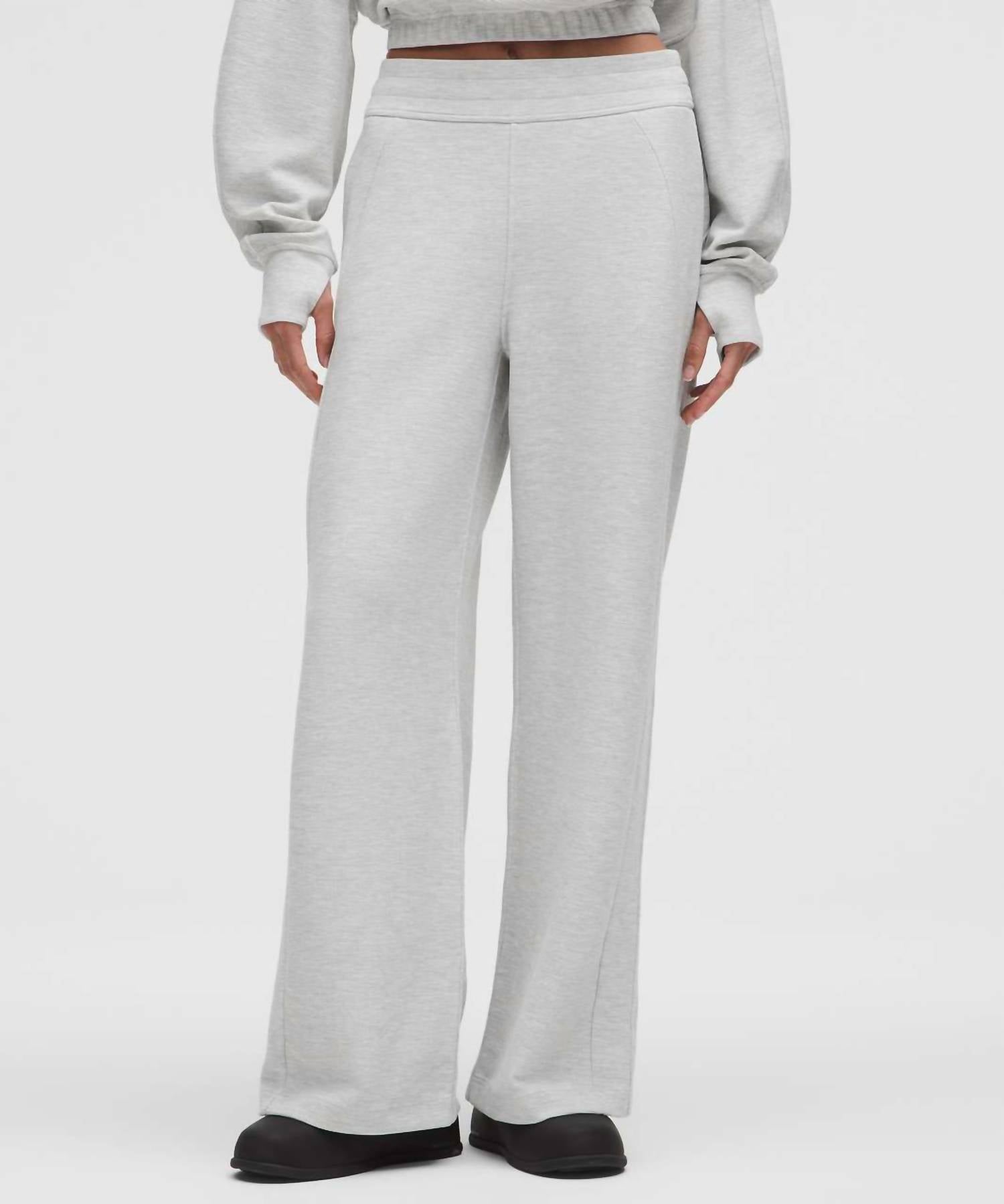 Lululemon - Scuba Mid Rise Waffle Wide Leg Pants