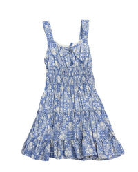 Flowers By Zoe - Girls Bandana Ruched Body Ruffle Hem Dress
