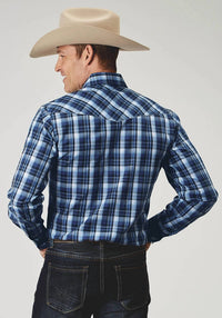 Roper - Men's' Plaid Long Sleeve Snap Western Shirt
