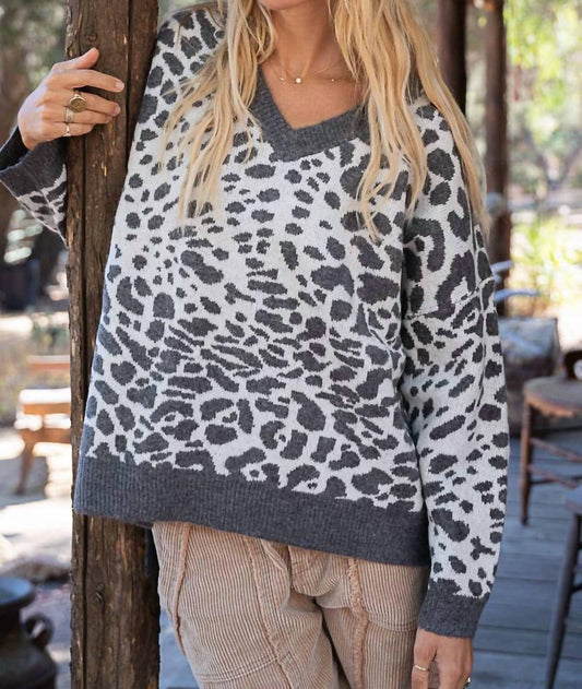 Pol - Animal Print Sweater