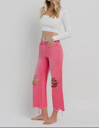 Vervet By Flying Monkey - 90's Vintage High Rise Crop Flare Jeans