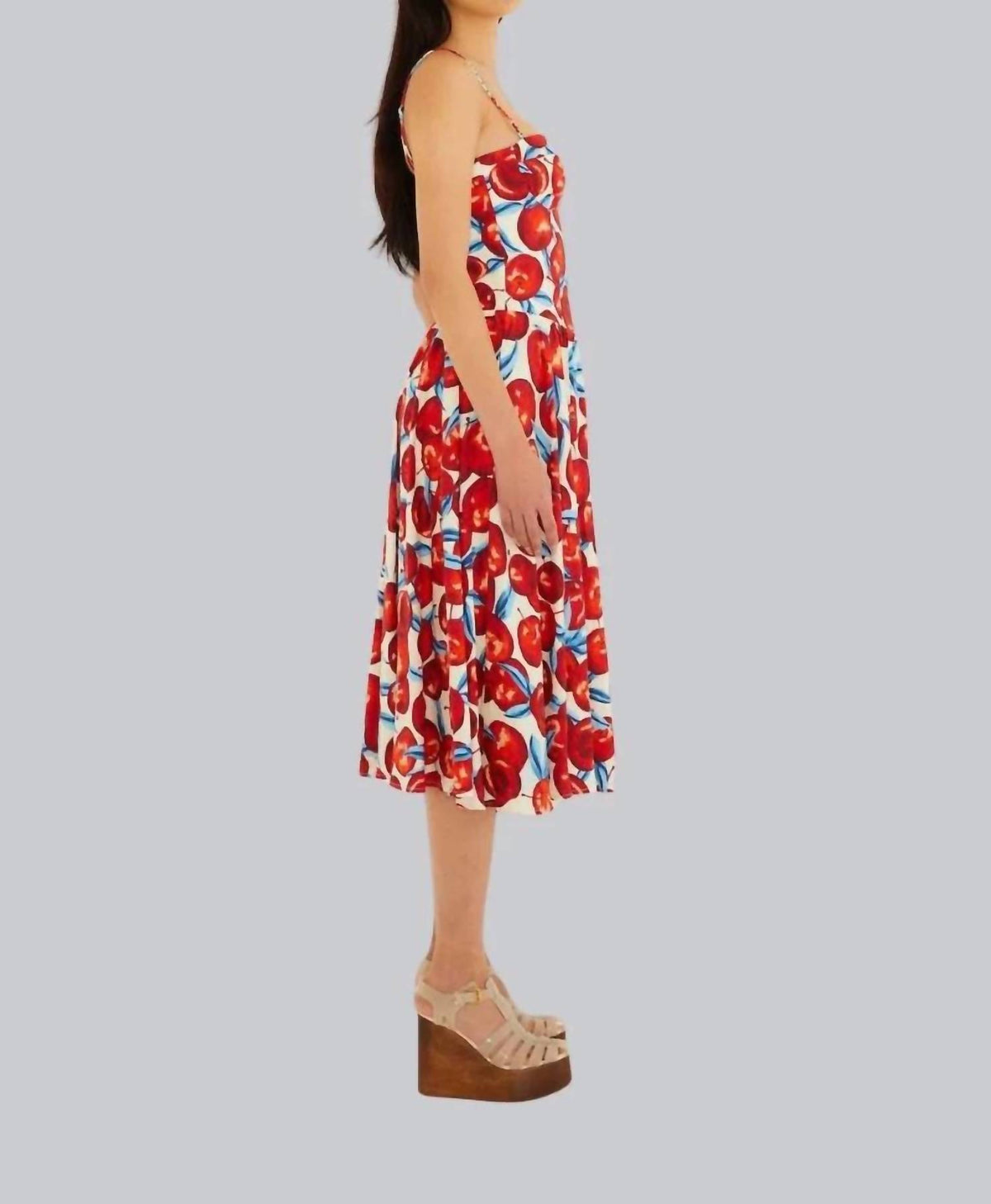Farm Rio - Cherry Blossom Sleeveless Midi Dress