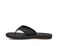 SANUK Men's Cosmic Aquarius H2o Sandal in black - men's sandal - detail view