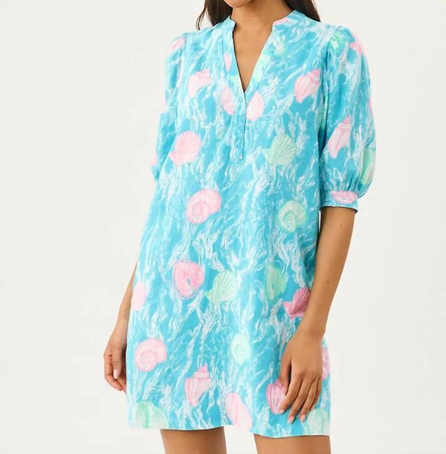 Lilly Pulitzer - MIALEIGH ELBOW SLEEVE LINEN DRESS
