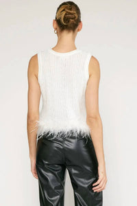 Entro - Feathered Frost Knit Tank