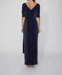 Frank Lyman - Maxi Wrap Dress with Jewels