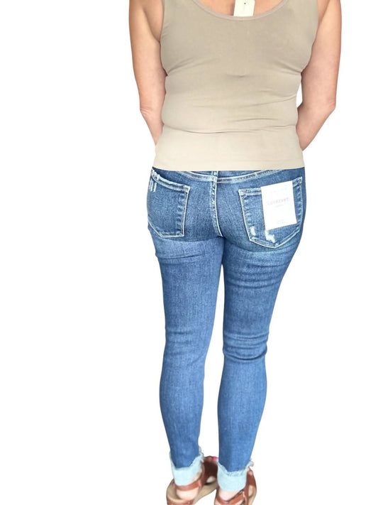 Lovervet - Mid Rise Cuffed Skinny Jeans