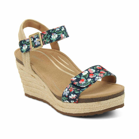 Aetrex - SYDNEY QUARTER STRAP WEDGE SANDAL