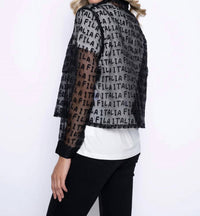 Picadilly - Zip-front Cropped Embellished Jacket
