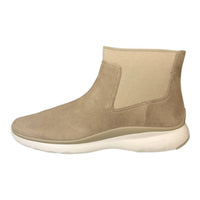 COLE HAAN Women's 3 Zerogrand Chelsea Waterproof Bootie in dove suede - women's shoe - detail view