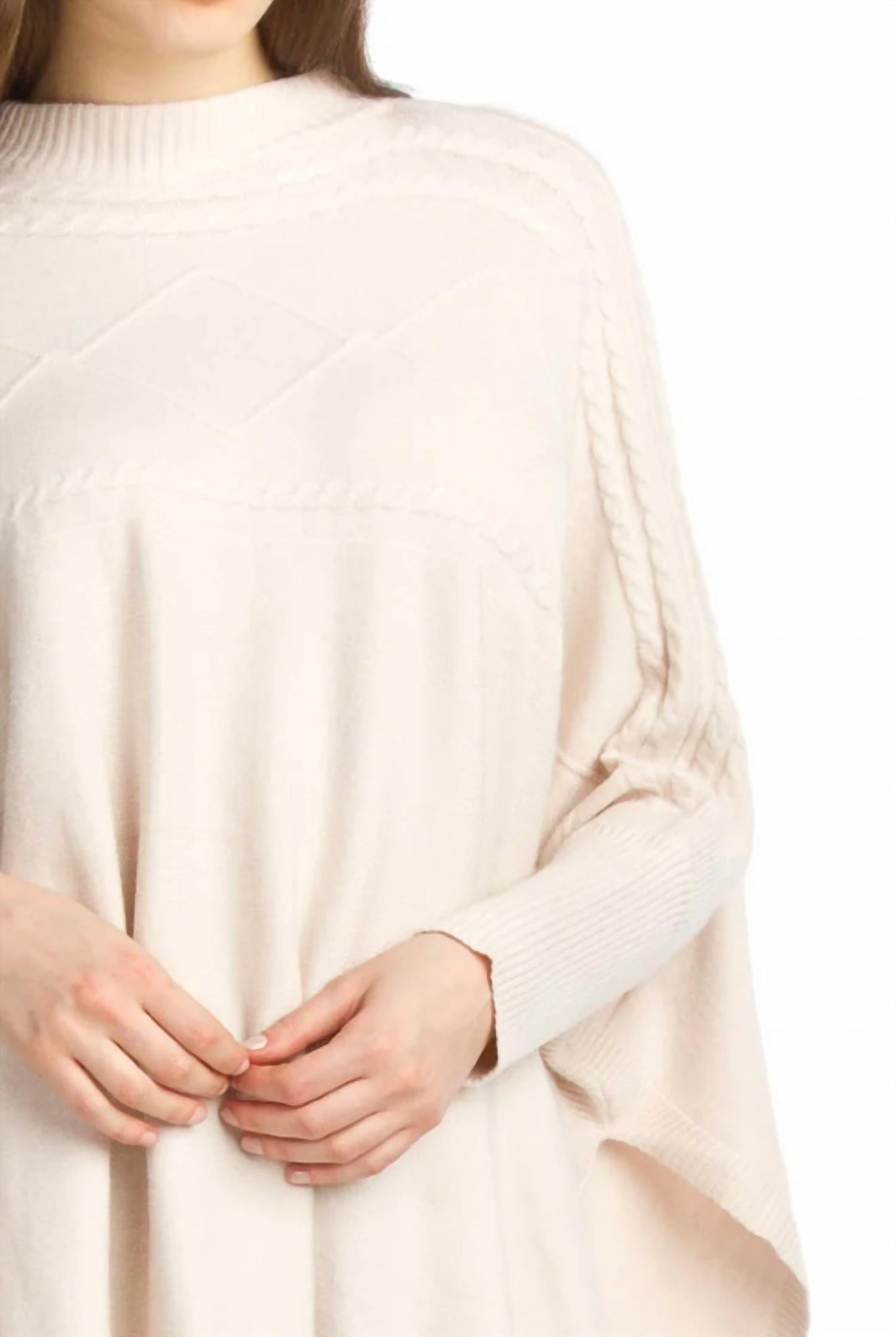 Papillon - Soft Stretchy Poncho Sweater