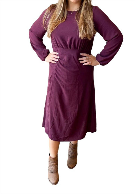 Gilli - Shirred Midi Dress