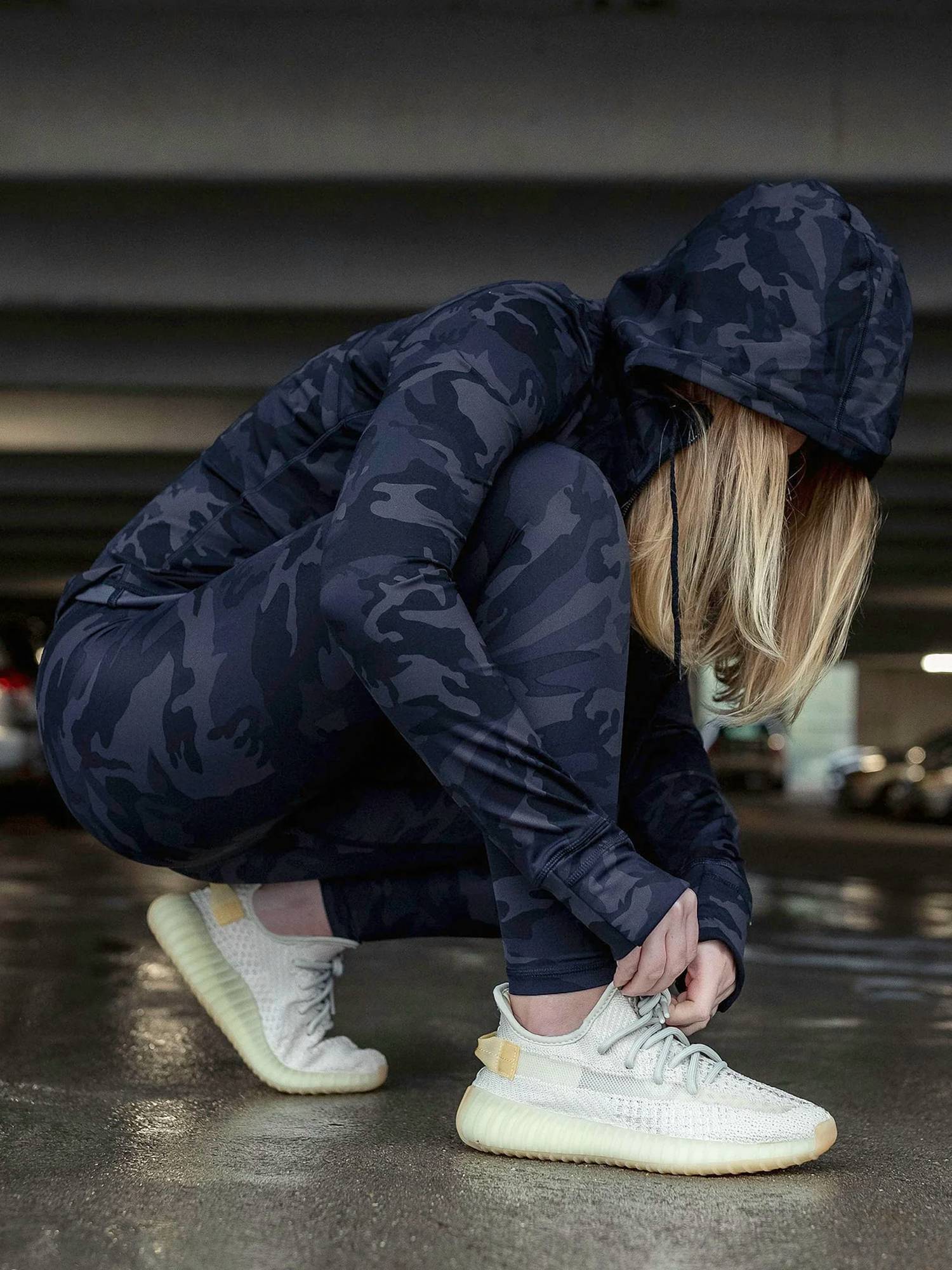 Lilac Blonde - Gigi Camo Leggings