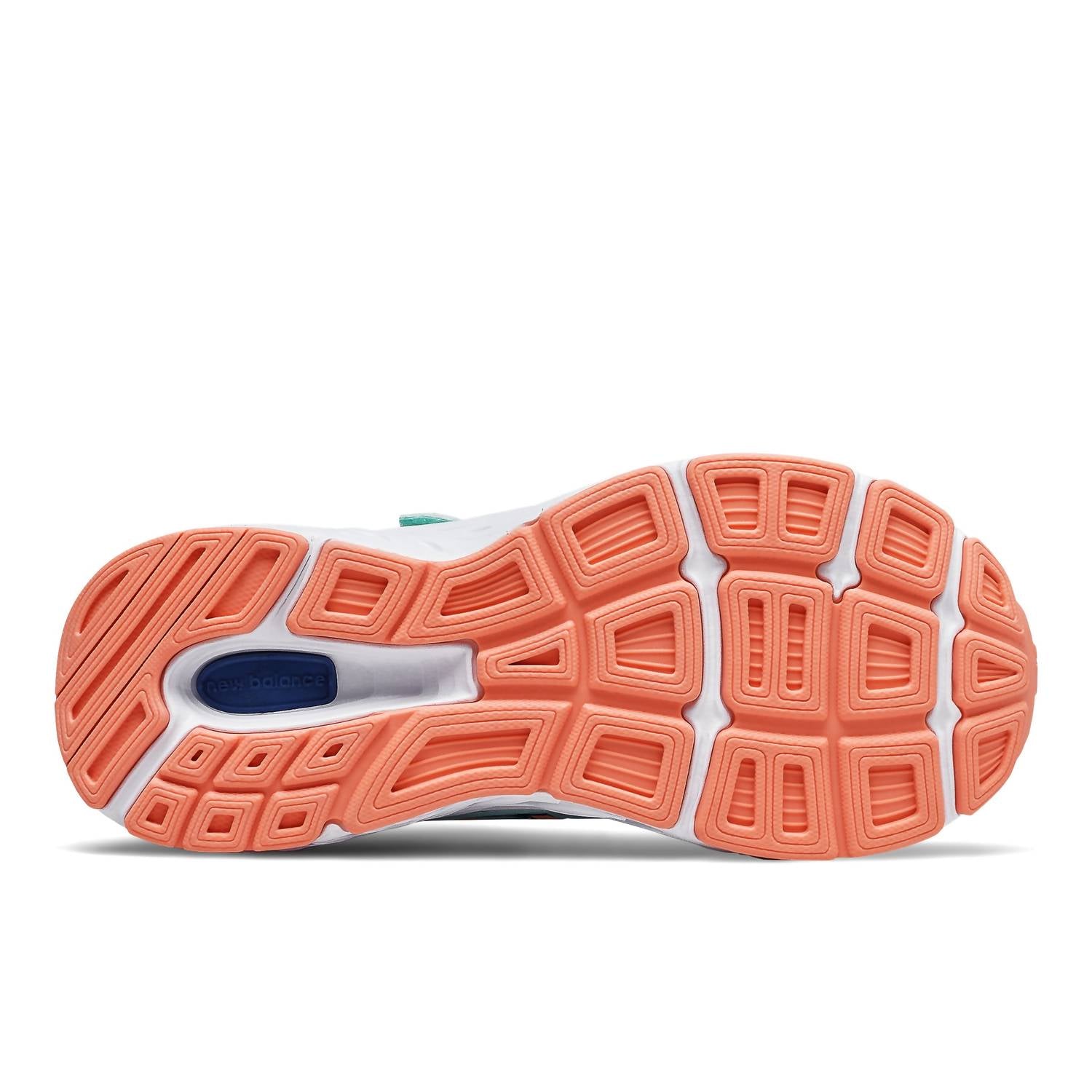 New Balance Little Kid's 680 Running Shoe in bali blue ginger pink - kids' sneaker - view 5