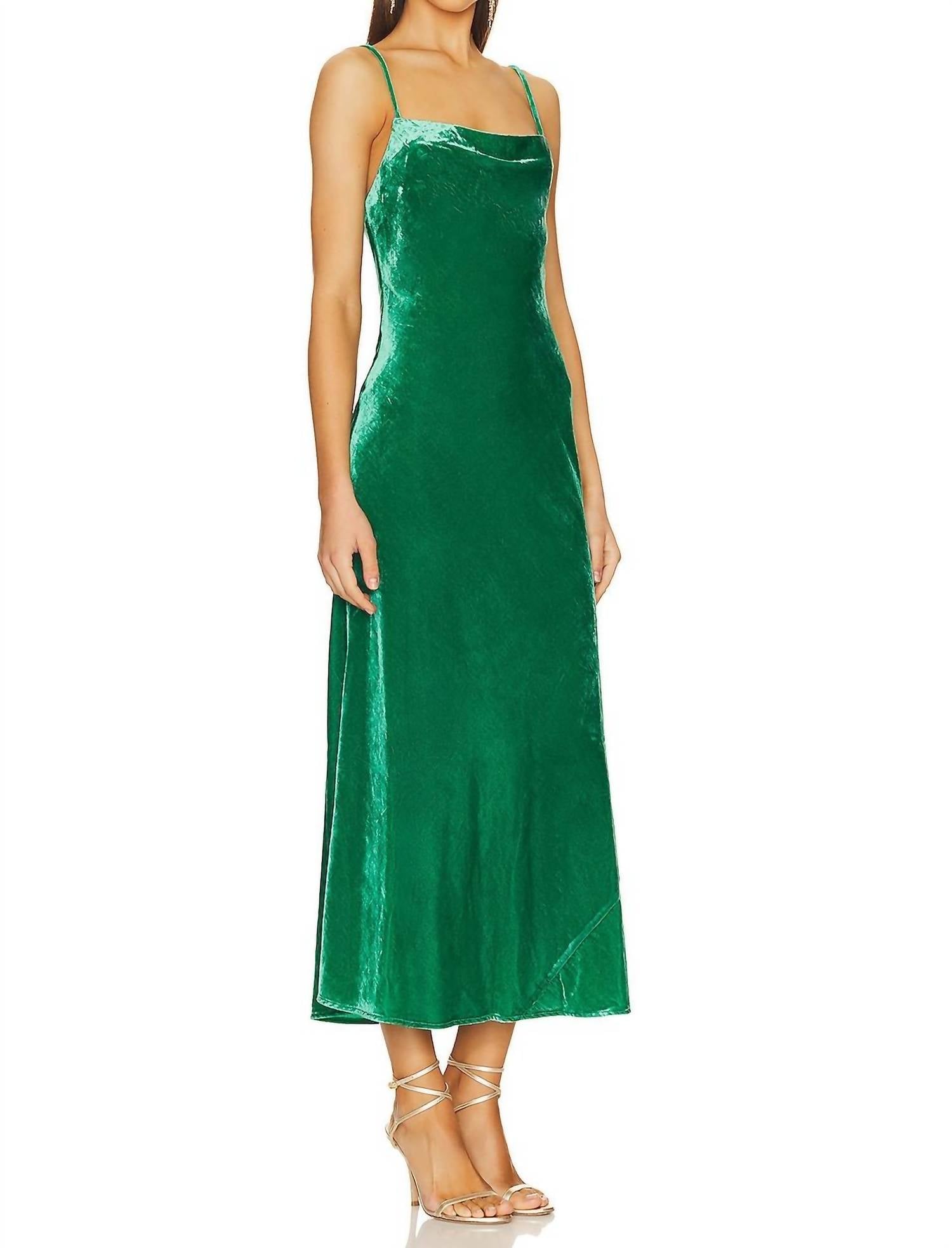 Rhode - Jemima Velvet Slip Style Maxi Dress