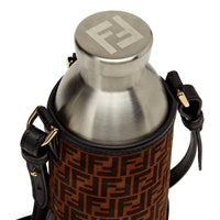 Fendi - Ff Print Suede Bottle Holder Crossbody 2 Piece Set