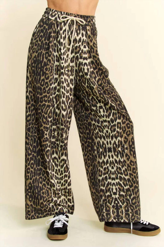 Davi & Dani - Coated Drawstring Pants