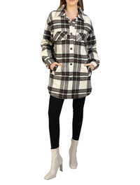 Love Token - Lightweight Plaid Shacket