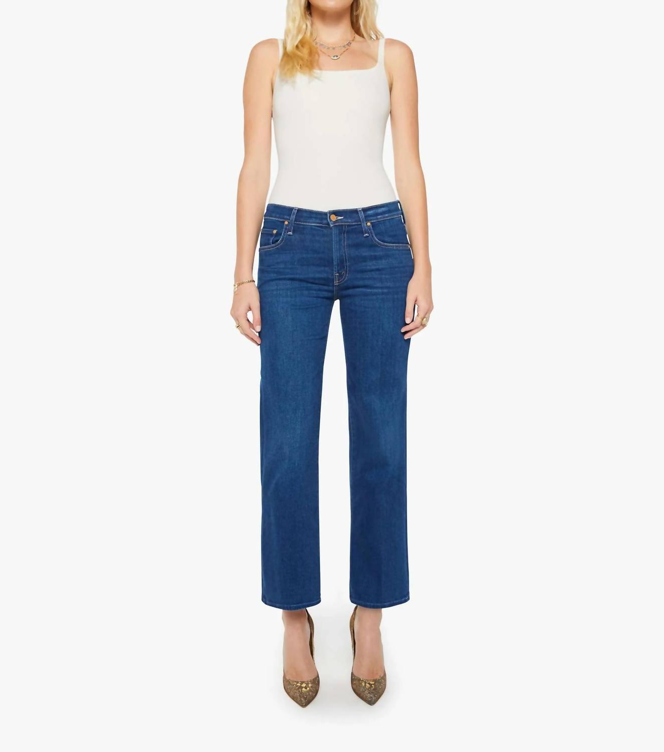 Mother - The Mid Rise Rambler Zip Flood Jeans