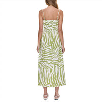 PISTOLA Bianca Shirred Bodice Dress in safari lime - women's dress - alternate view