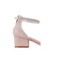 Nina Girls' Valetta Ankle Strap Sandals in alamo tan mic - kids' sandal - detail view