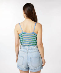 Esqualo - Laleh Lurex Sparkle Zigzag Camisole