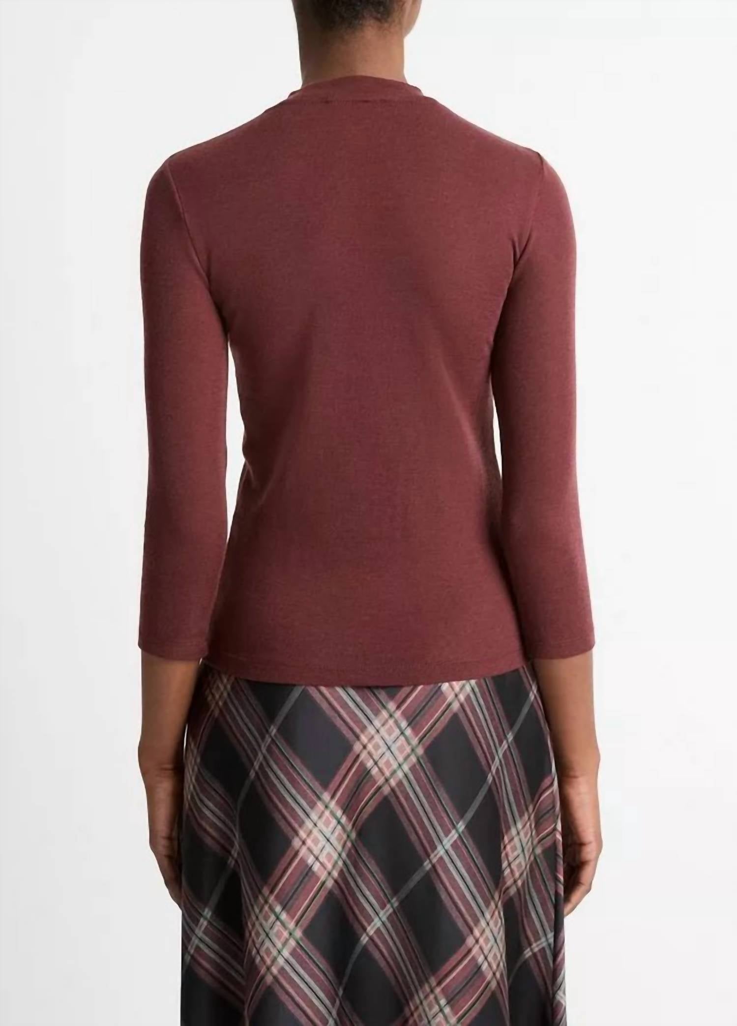 Vince - Wool Mock-neck Top