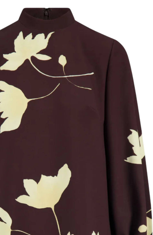 Lela Rose - Women's Floral Printed Crepe Elizabeth Dress