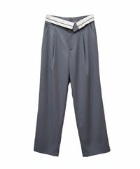 Art & Love Usa - Women's Foldover Waist Wide Leg Pant