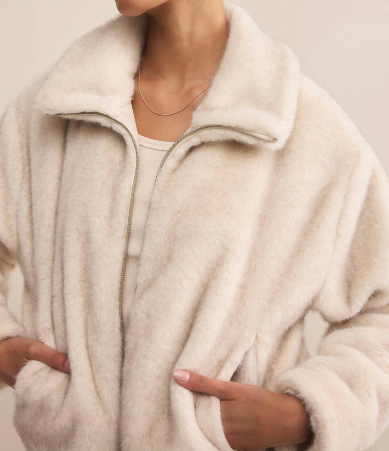Thread & Supply - Amethyst Faux Fur Jacket