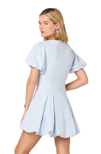 ASTR Kattie Mini Dress in blue - women's dress - alternate view
