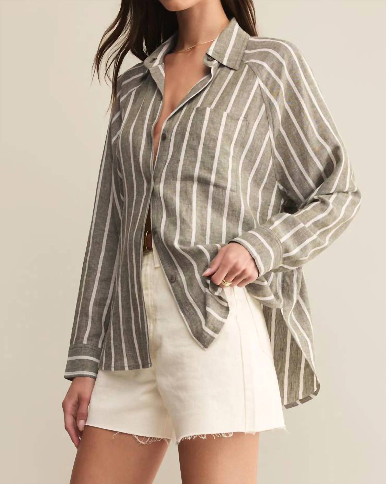 Z Supply - Perfect Linen Striped Top