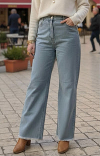 P.Cill - High Rise Wide Leg Jeans