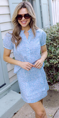 Sail To Sable - Scalloped Button Down Top