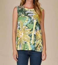 Inoah - Tropical Bloom A-line Tank Top