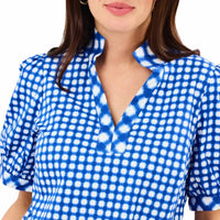 Mary Square - Tricia Gingham Mix Top