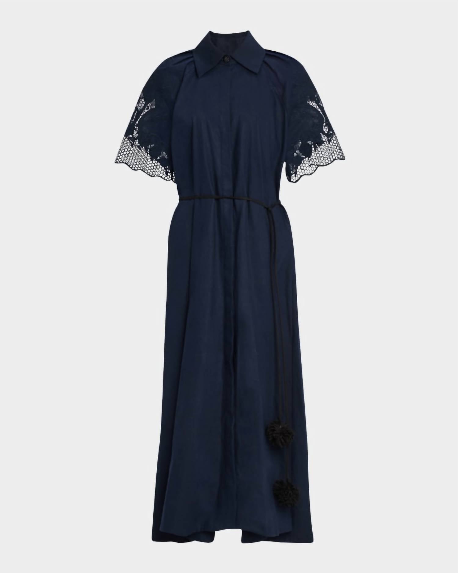 Clea - Florentina Linen-cotton Midi Shirtdress