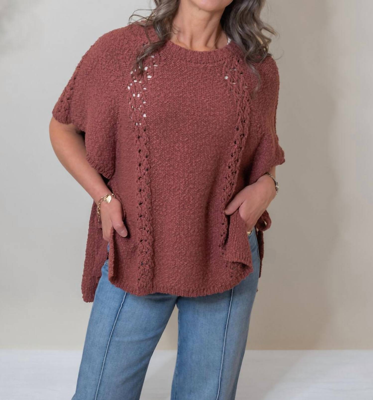 Easel - Watts Sweater Poncho
