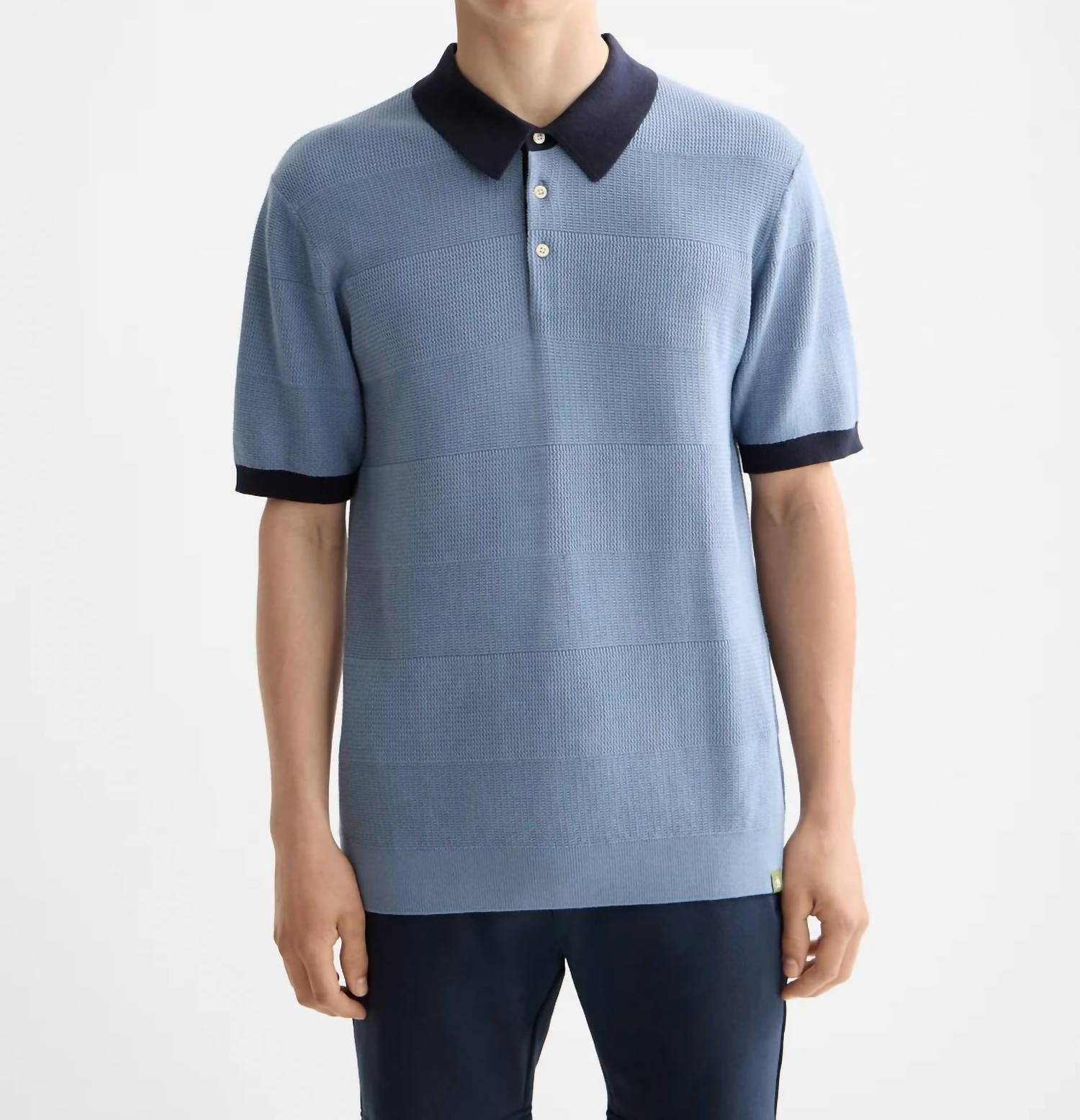 Scotch & Soda - Knitted Tonal Striped Regular Polo