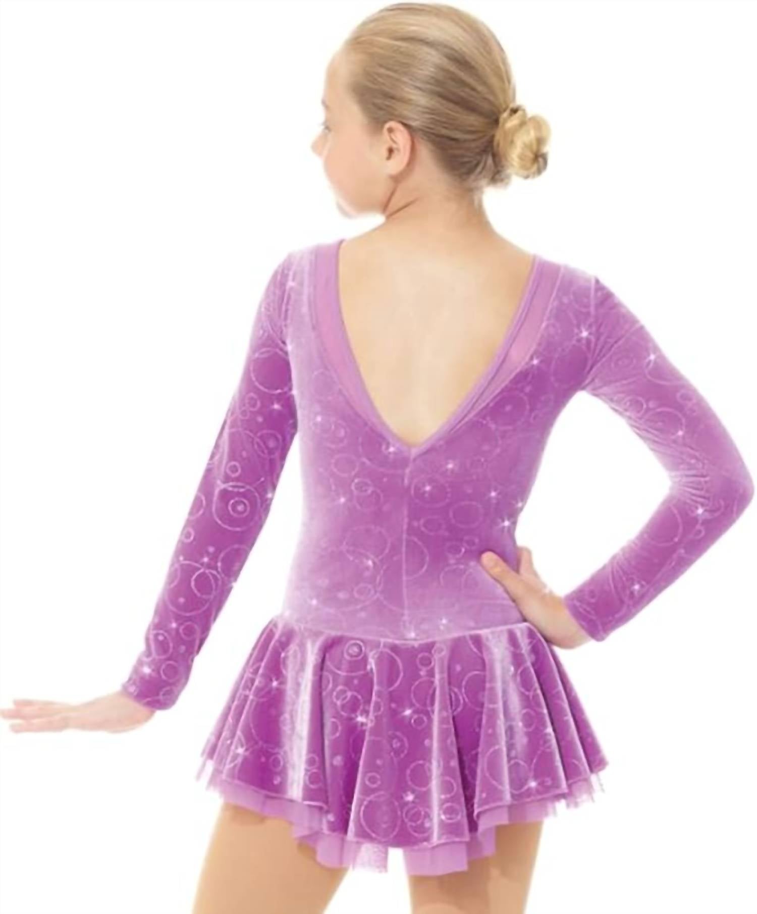 Mondor - Velvet Bubbles Long Sleeve Skate Dress