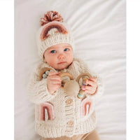 Huggalugs - Girls Rainbow Pocket Cardigan Sweater