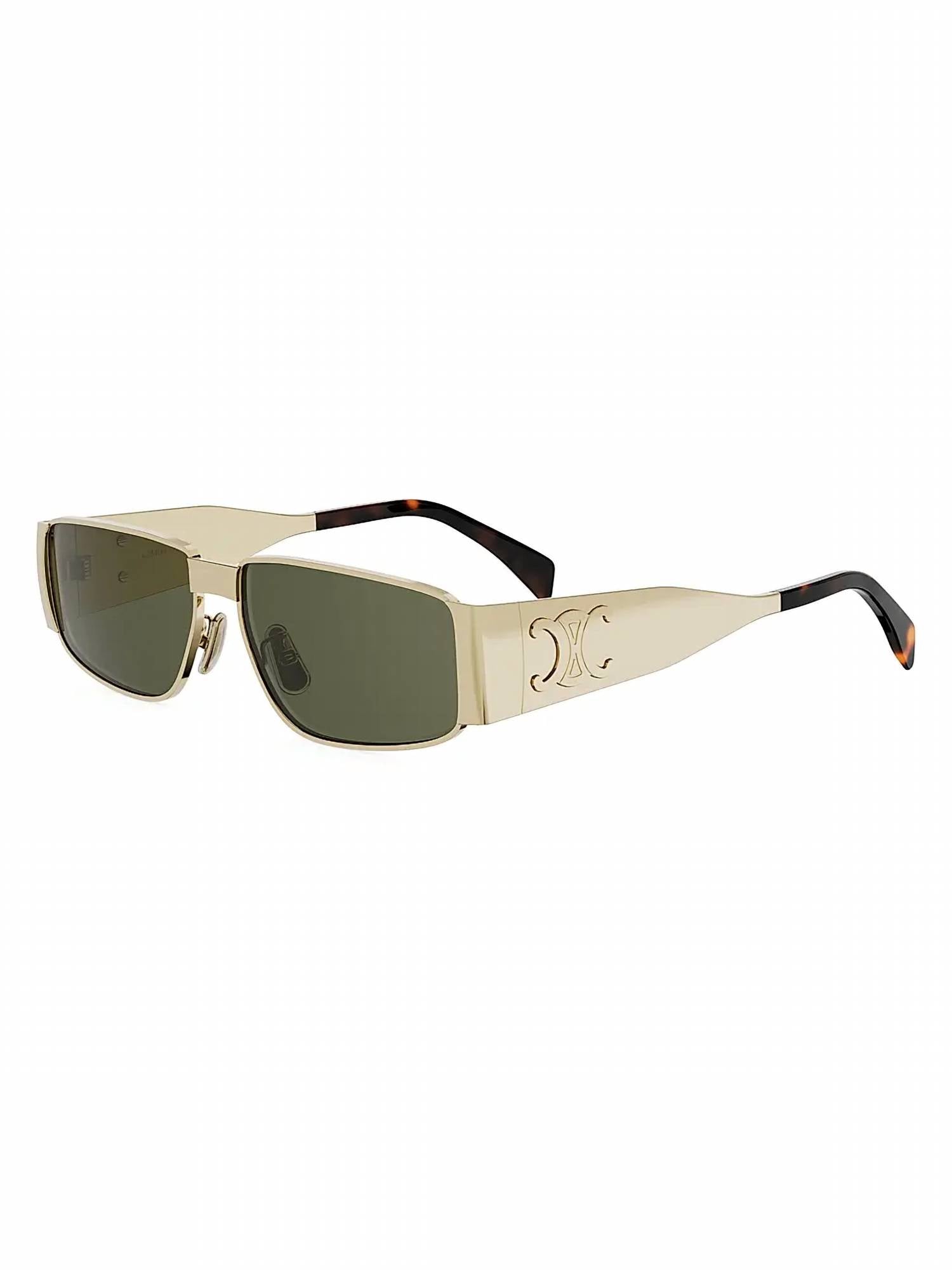 Celine - Men's Metal Triomphe Rectangular Sunglasses