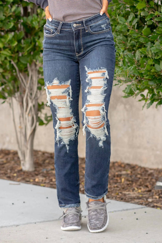 Judy Blue - Mid Rise Nashville Straight Leg Jeans