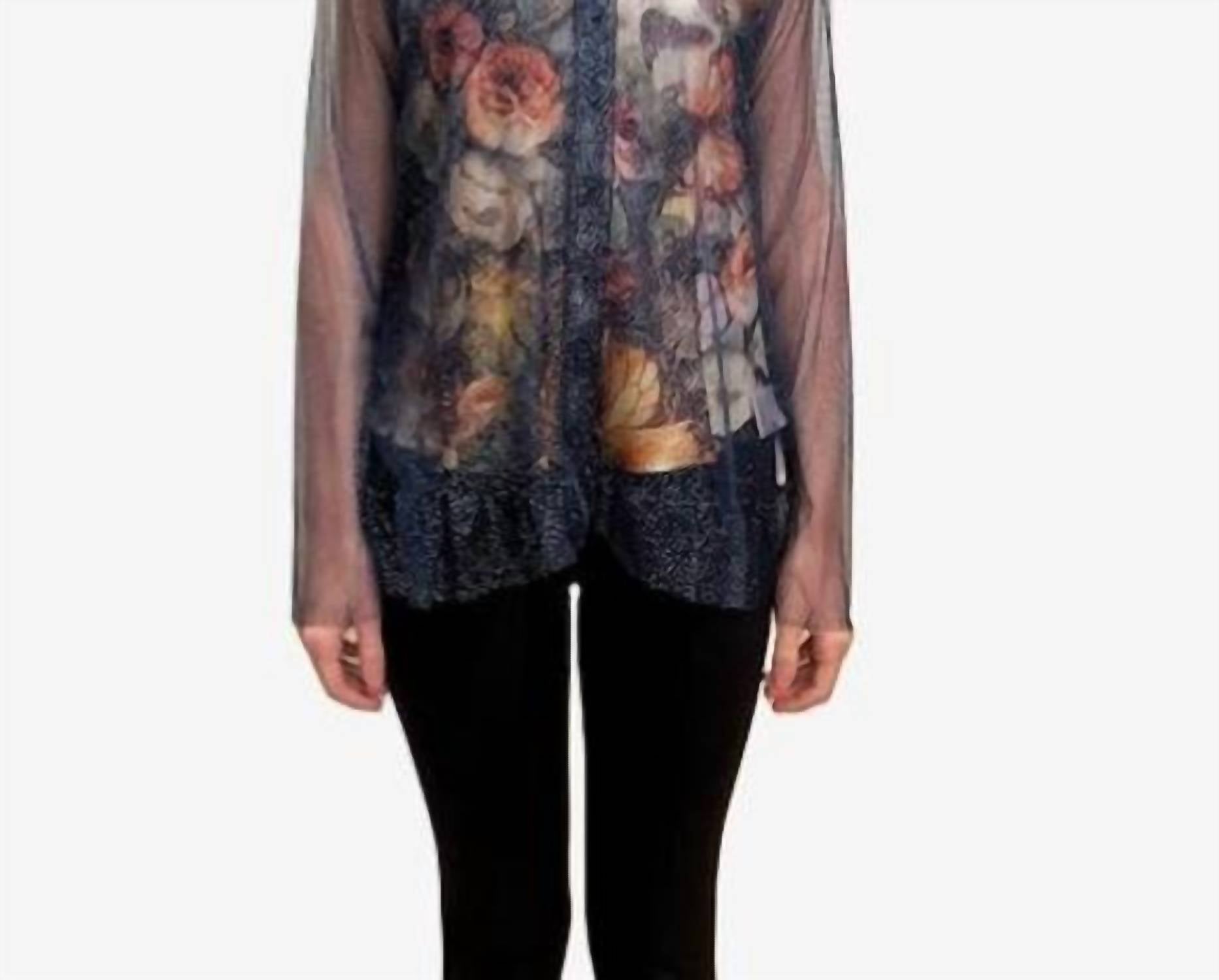 Johnny Was - MAZZY BUTTON-DOWN RUFFLE SHIRT
