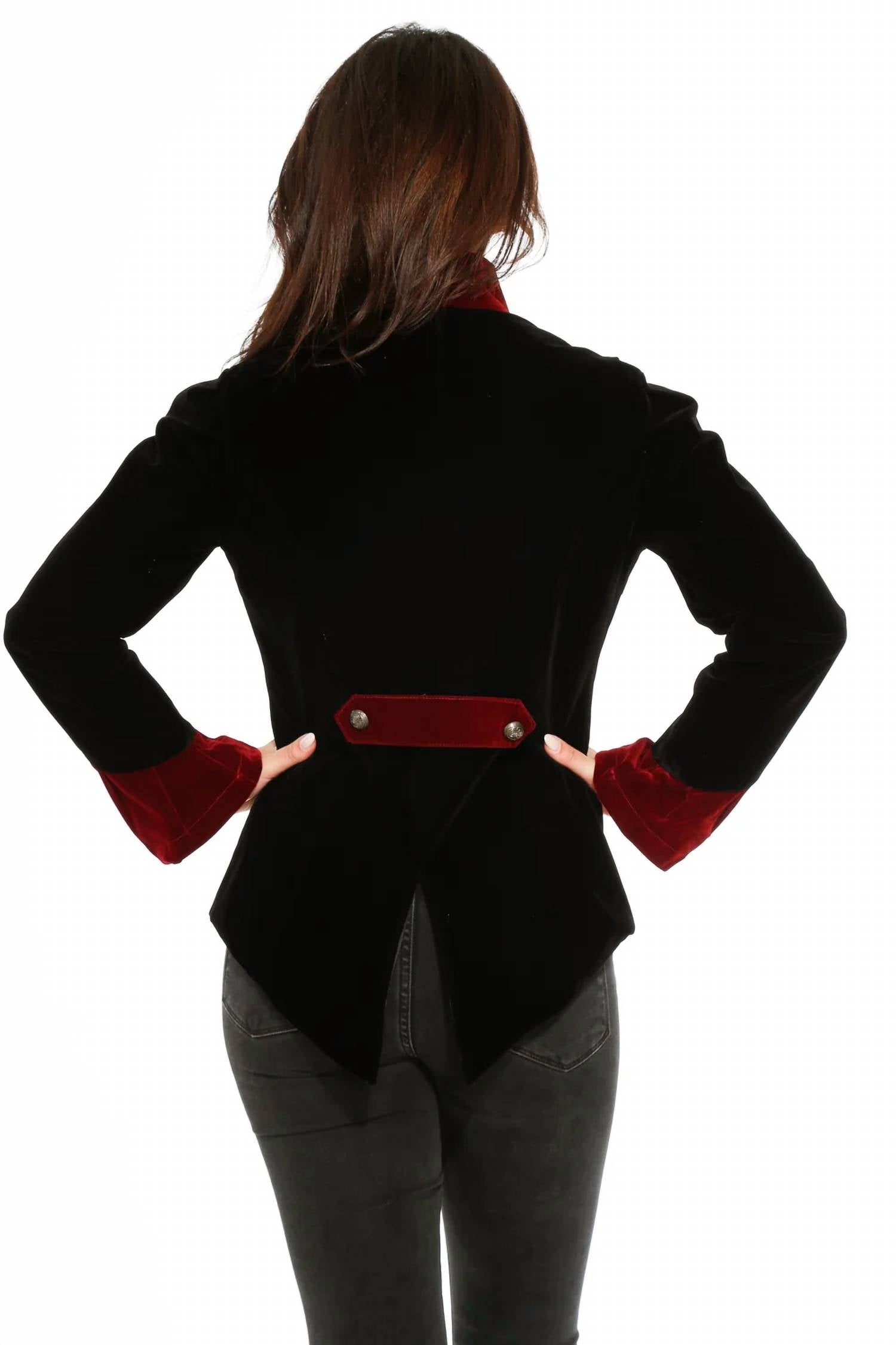 Orchid Bloom - Gothic Velvet Jacket