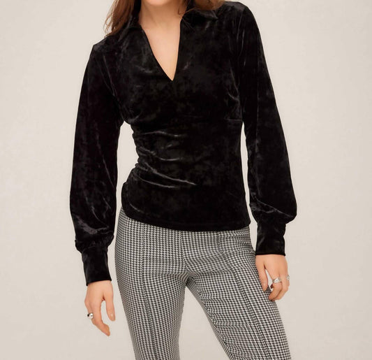 Fifteen Twenty - Bianca Collared Shirred Top