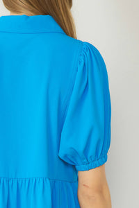 Entro - Bubble Sleeve Mini Dress